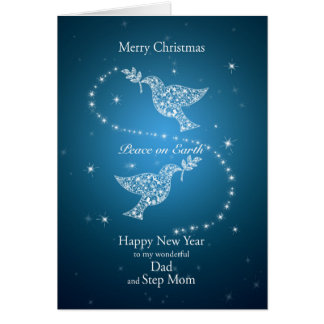 Pappan och kliver mamman, duvajul hälsningskort