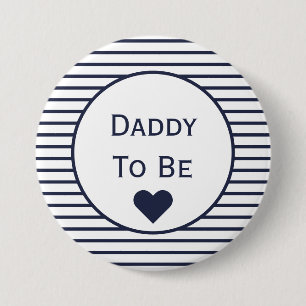 Pappan som är baby shower, knäppas knapp