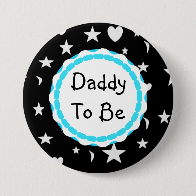 Pappan som är stjärnor, måne och hjärta, knäppas knapp (Framsida)