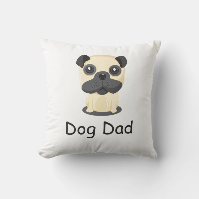 Pappan till hund kudde (Framsida)