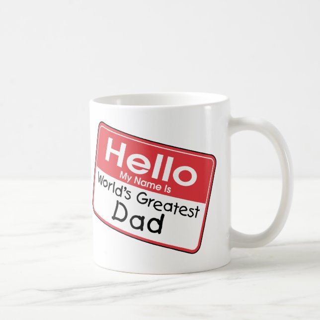 Pappanamn bricka kaffemugg (Höger)