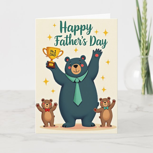 Pappans Pris Trophy Card Kort (Framsida)