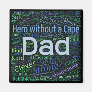 Pappaordkonst Magnet