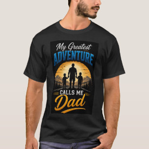 🎨 Pappapresent för äventyrslystna pappor 👨👧👦 T Shirt
