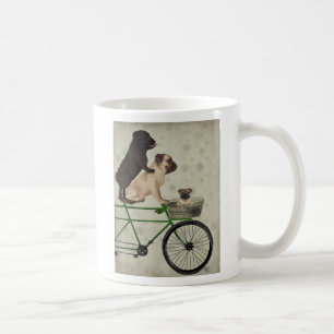 Pappar på cykel kaffemugg