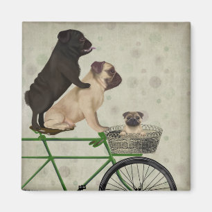Pappar på cykel magnet
