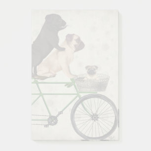 Pappar på cykel post-it block