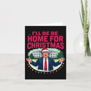 Pappas är hemma Vita huset Jag kommer hem till jul Kort
