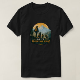 Pappas Äventyrsgrupp Retro Bergswandring Present T Shirt
