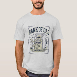 Pappas Bank - Bankomaten Som Aldrig Stänger Rolig T Shirt
