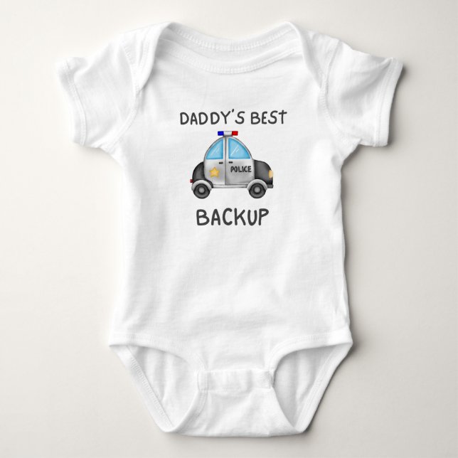 Pappas bästa backup, present till de som älskar po t shirt (Framsida)