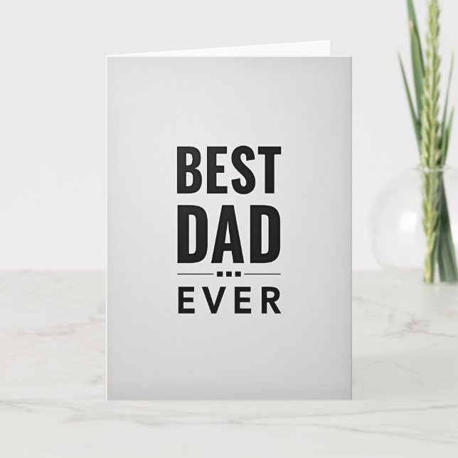 Pappas Bästa Kortet Kort (Framsida)