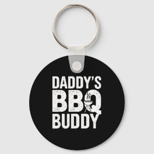 Pappas bbq-kompis rolig grilltextgrafik nyckelring