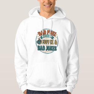 Pappas bränsle kaffe och dåliga skämt vintage tröj hoodie