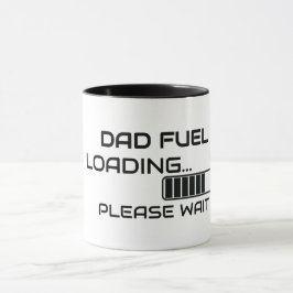 Pappas bränsleladdning minimalistisk kaffemugg til