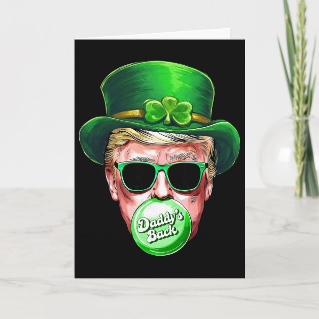 Pappas Ck Trump St Patrick's Day Lucky Shamrock I Kort (Framsida)