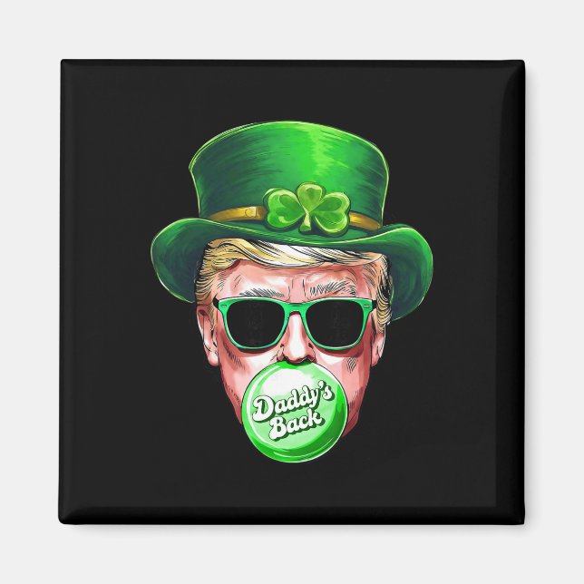 Pappas Ck Trump St Patrick's Day Lucky Shamrock I Magnet (Framsidan)