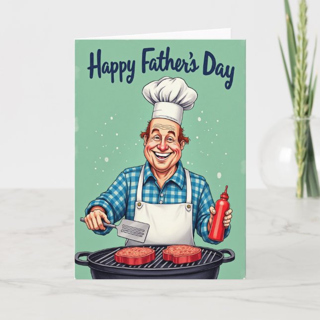 Pappas Dag Festsedeln Kort (Framsida)