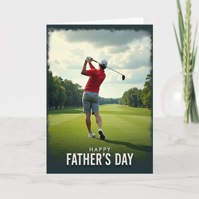 Pappas dag golfkort kort (Framsida)