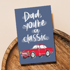 Pappas dag klassisk bil kort