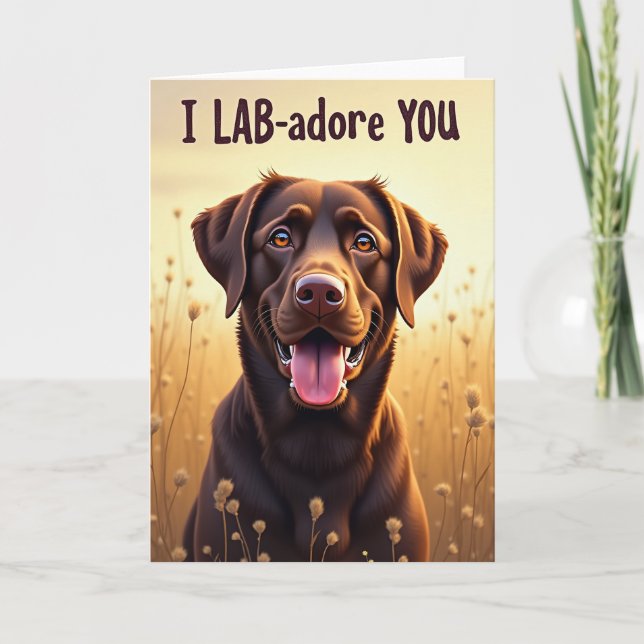 Pappas Dag Kort Hund Trogenhet (Framsida)