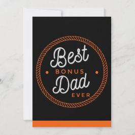 Pappas dag-kort Styvpappa Typografi Tack Kort