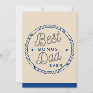 Pappas dag-kort Styvpappa Typografi Tack Kort
