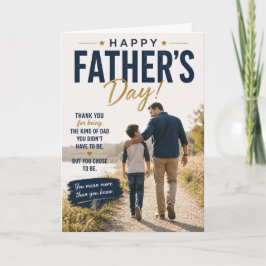 Pappas dag-kort till Pappa-styvfar Kort