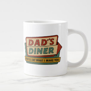 Pappas Diner Retro Skylt – Ben-Day 1950-tals Popko Jumbo Mugg