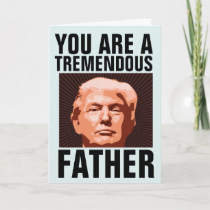 PAPPAS DONALD TRUMP FÖDELSEDAGSKORT TILL FADER KORT