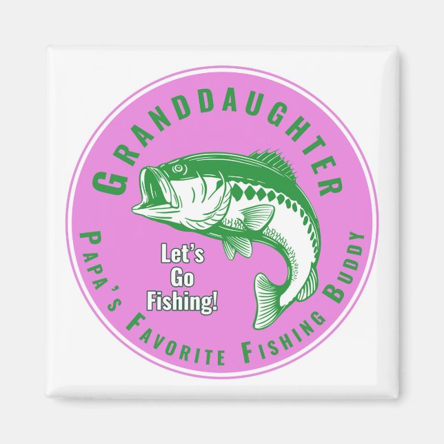 Pappa's Favorite Fishing Buddy Magnet (Framsidan)
