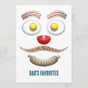 Pappas favoriter på fars dag kort