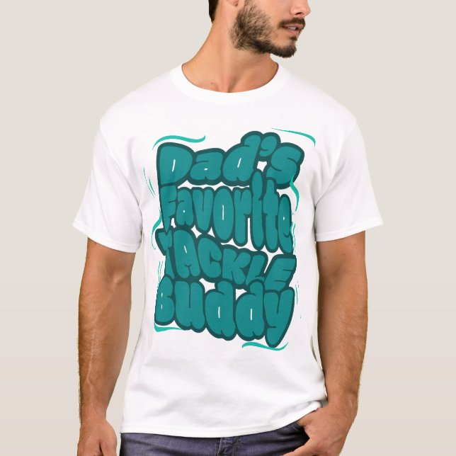 Pappas favoritfiske roliga design t shirt (Framsida)