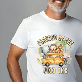 Pappas födelsedagssafari för vilda pojkar djur  t shirt