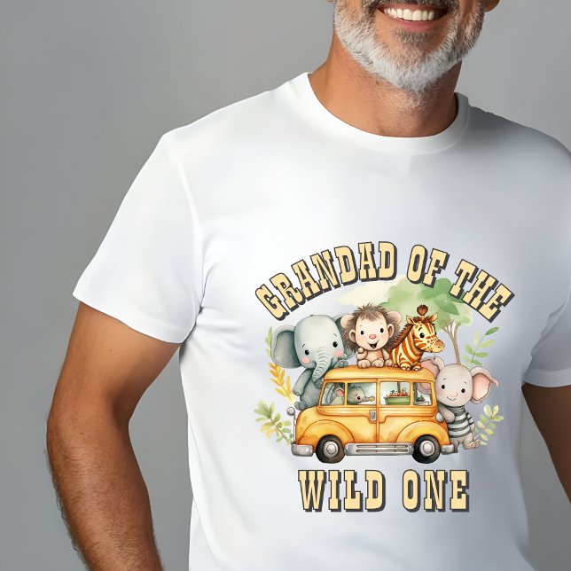 Pappas födelsedagssafari för vilda pojkar djur  t shirt (Skapare uppladdad)