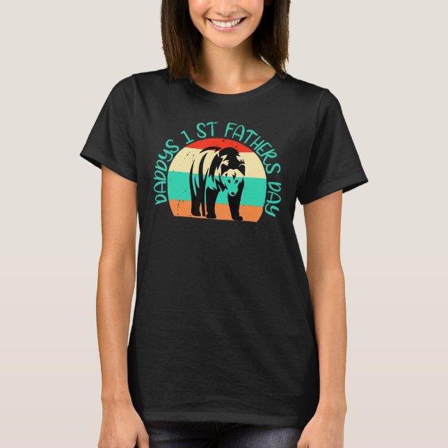 Pappas första fars dag t shirt (Framsida)