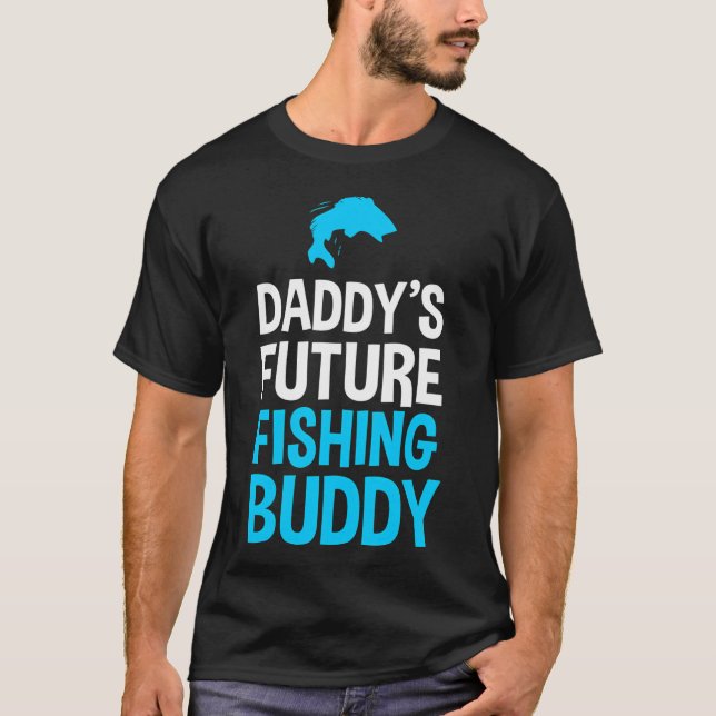 Pappas framtida fiskekompis t shirt (Framsida)