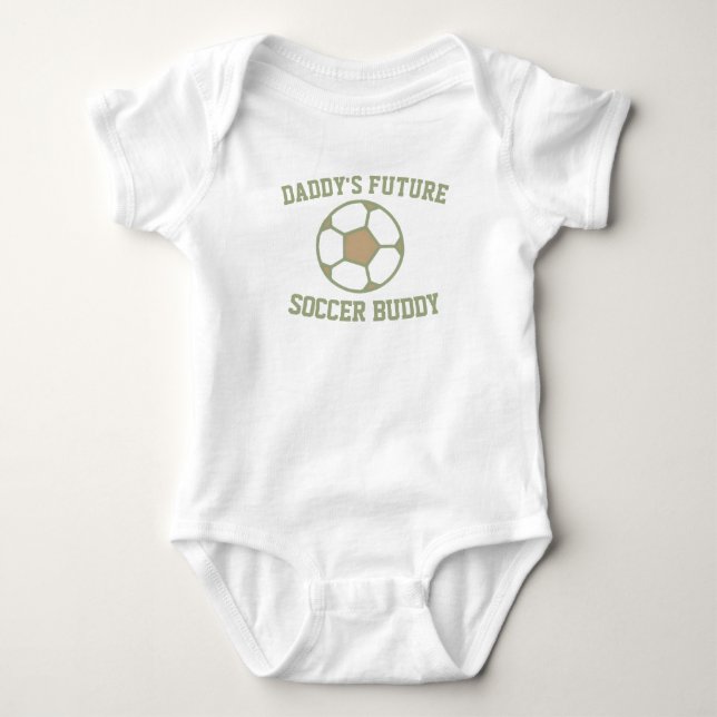 Pappas framtida fotbollskompis - Rolig fotboll T Shirt (Framsida)