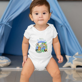 Pappas framtida golfande baby djungeldjur Blå T Shirt