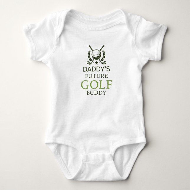 Pappas framtida golfkompis Söt golf T Shirt (Framsida)