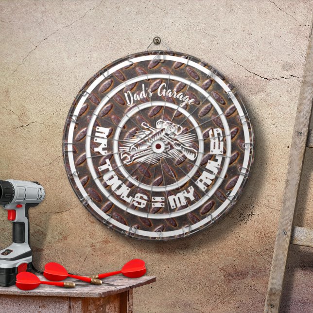Pappas garage Mina verktyg Mina regler Darttavla (Skapare uppladdad)