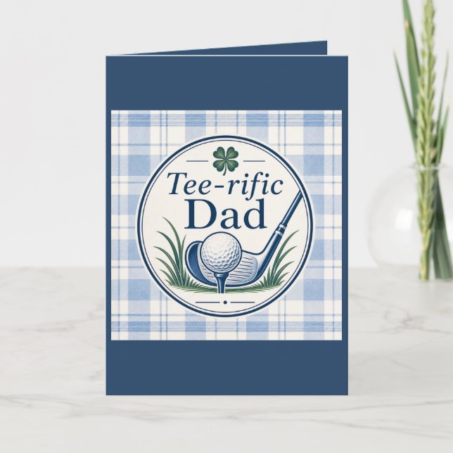 Pappas golf Father's Day-kort Superpappa Kort (Framsida)