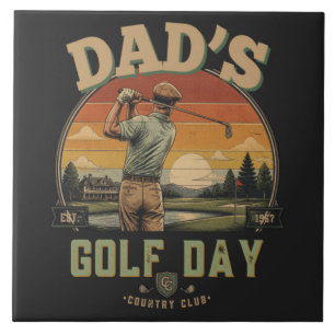 Pappas golfdag kakelplatta