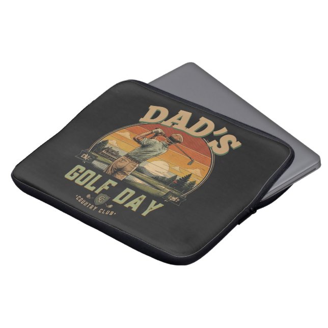 Pappas golfdag laptop fodral (Framsida topp)