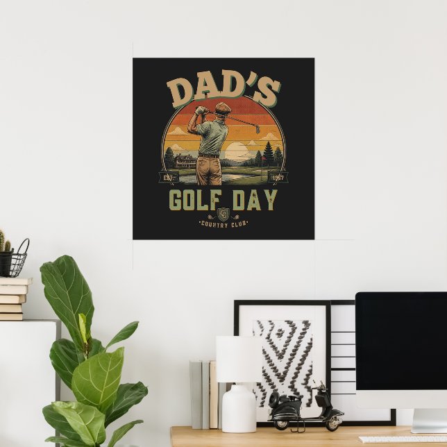 Pappas golfdag poster (Hemmakontoret)