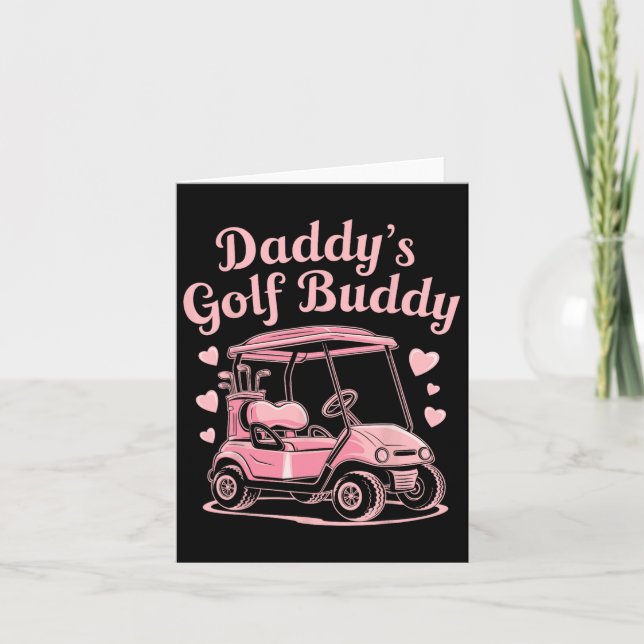 Pappas golfkompis barn golfare pappa kvinnor flick kort (Framsida)