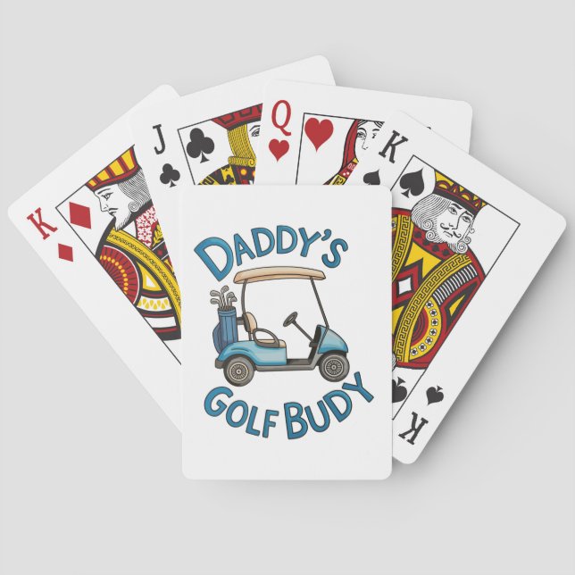 Pappas golfkompis golfande fars dag pappa casinokort (Baksidan)