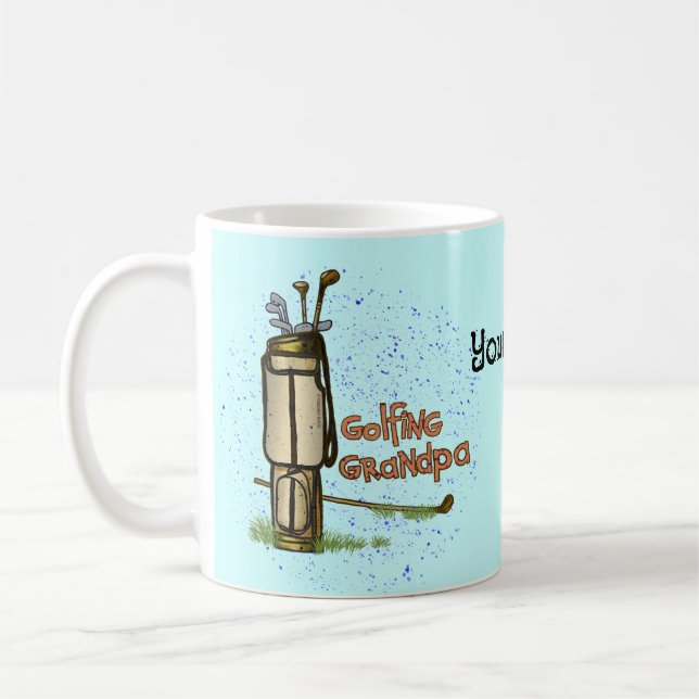 Pappas golfmugg  kaffemugg (Vänster)
