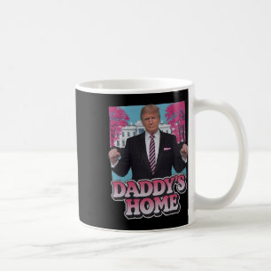 Pappas Hem Tager Amerika Ck Roligt Rosa Donald Tru Kaffemugg