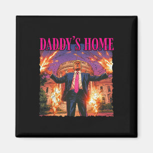 Pappas hemma - Jul i Vita huset Magnet